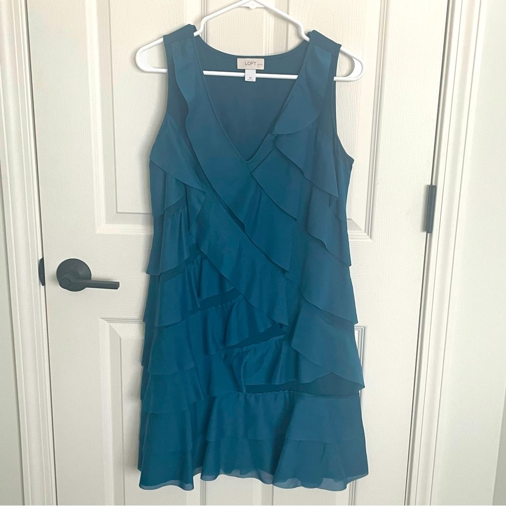 Ruffled Cocktail Dress Size 8 Petite